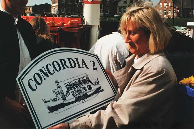 Schiffstaufe Raddampfer CONCORDIA II